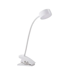 Maori LED Portabel Bordslampa med Klämma Vit – Lindby