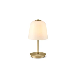 Room 49 Bordslampa i Antik Mässing Opalglas