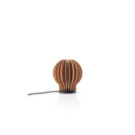 Radiant Rund Portabel Bordslampa Oak