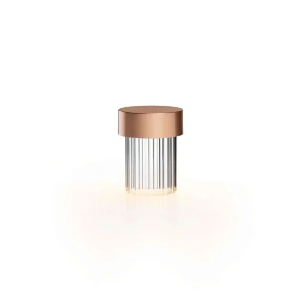 Last Order Fluted Portabel Bordslampa Satin Copper -Flos