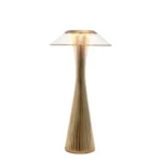 Space Portabel Bordslampa Guld
